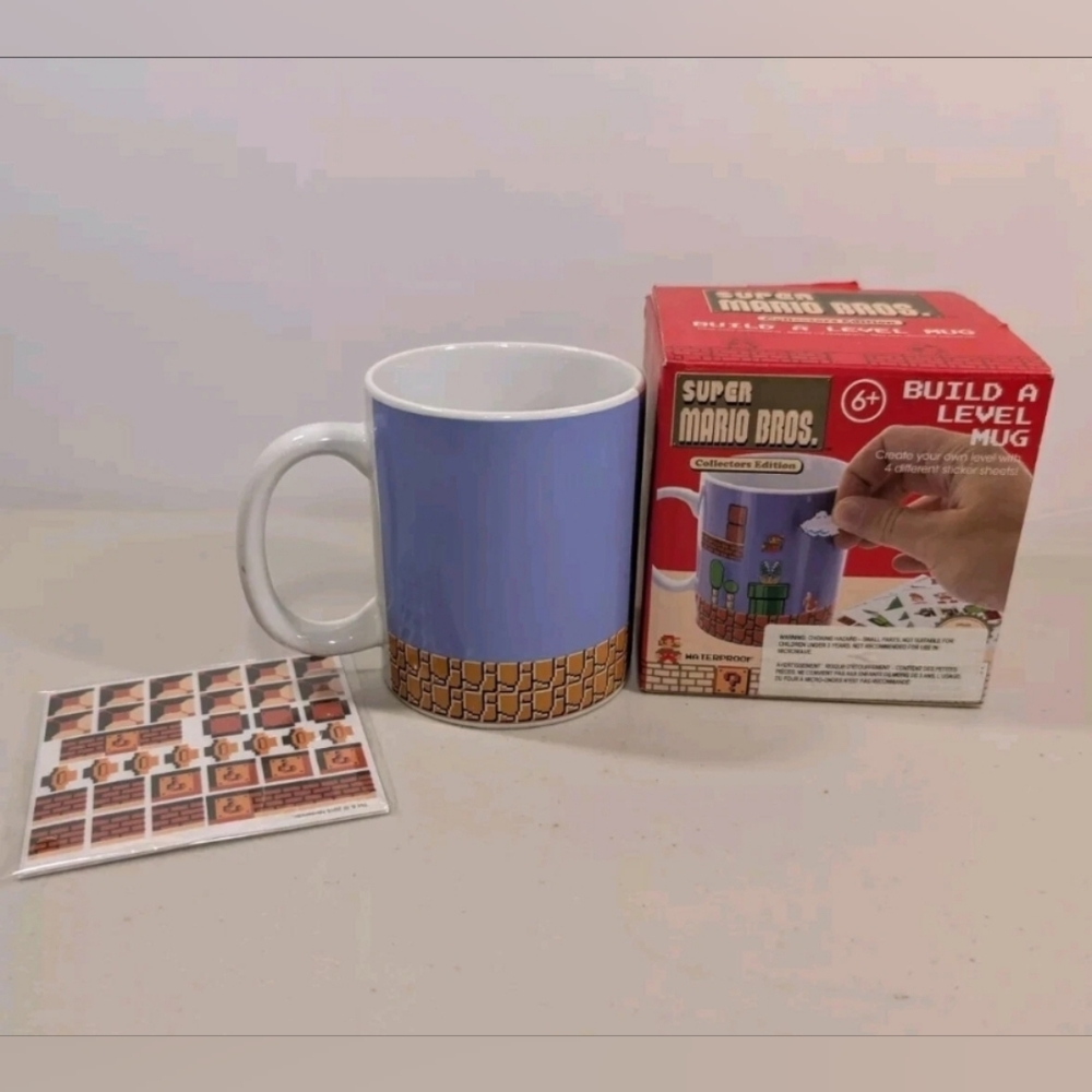 Nintendo Super Mario Brothers Build A Level Mug Collector’s Edition new